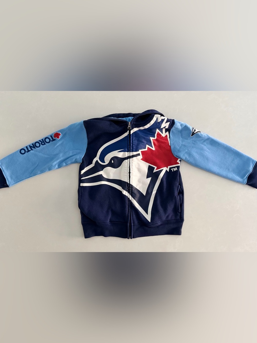 Toronto Blue Jays Kids Zip-Up Hoodie • Size M (5/6)